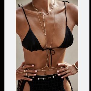 HENRI BENDEL RHINESTONE BODY CHAIN